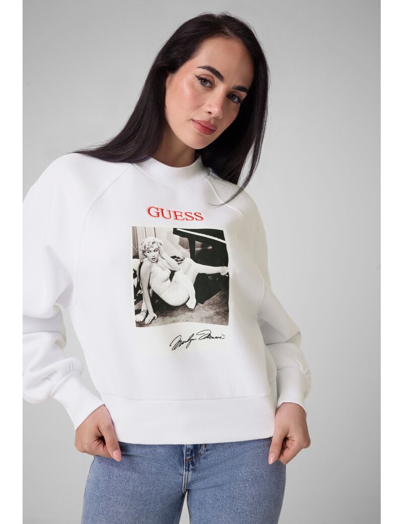 guess marylin printed sweatshirt