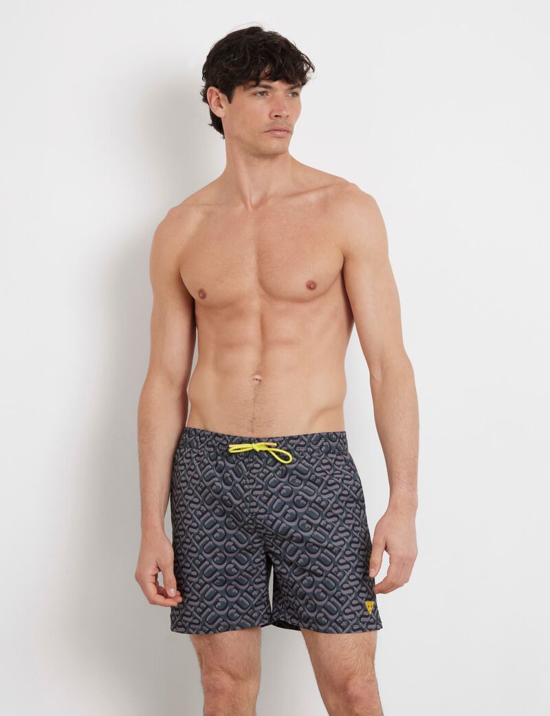 All over logo medium swim trunk
