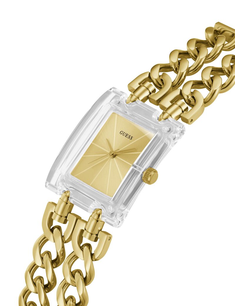 Gold Tone Quartz Analog Stainless Steel Watch