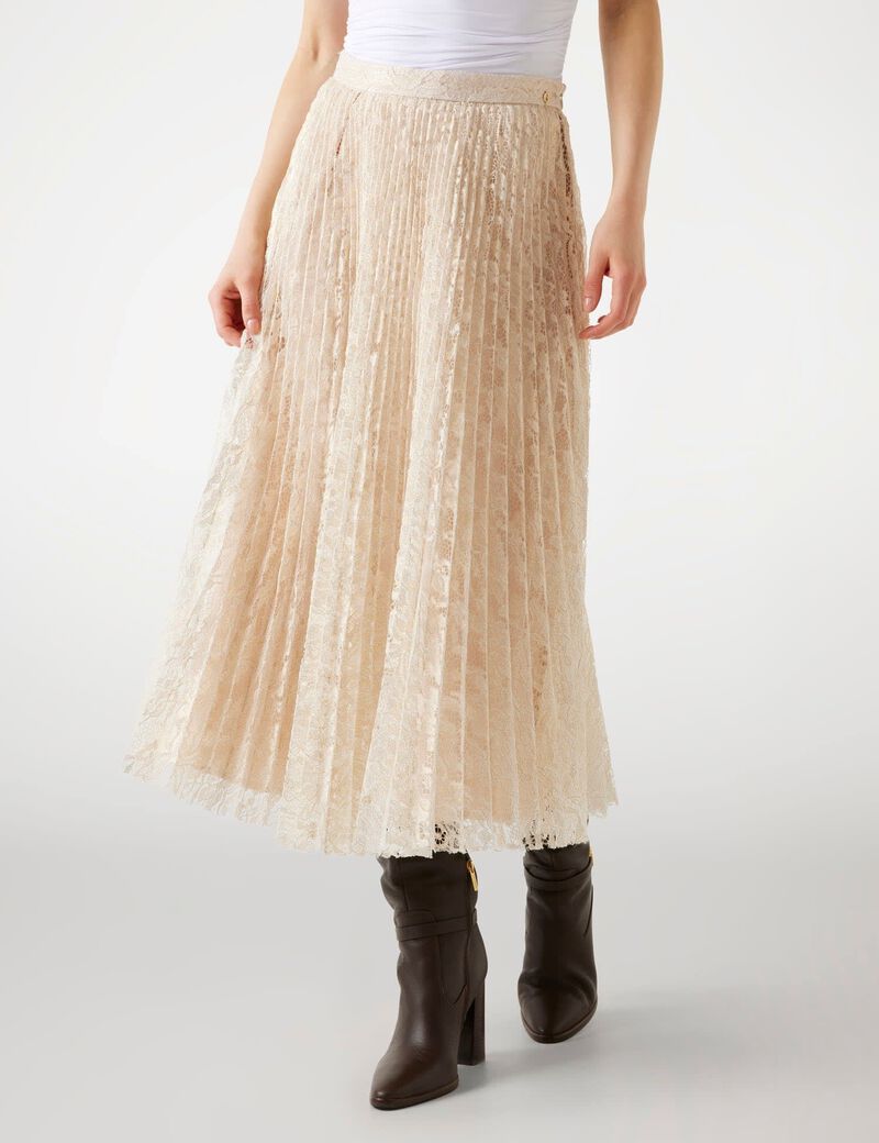 Lace long skirt