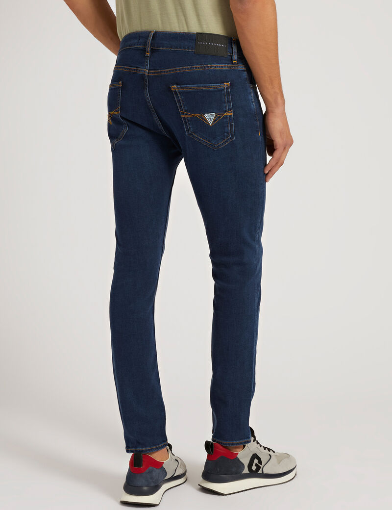 Dark Blue Tapered Jeans
