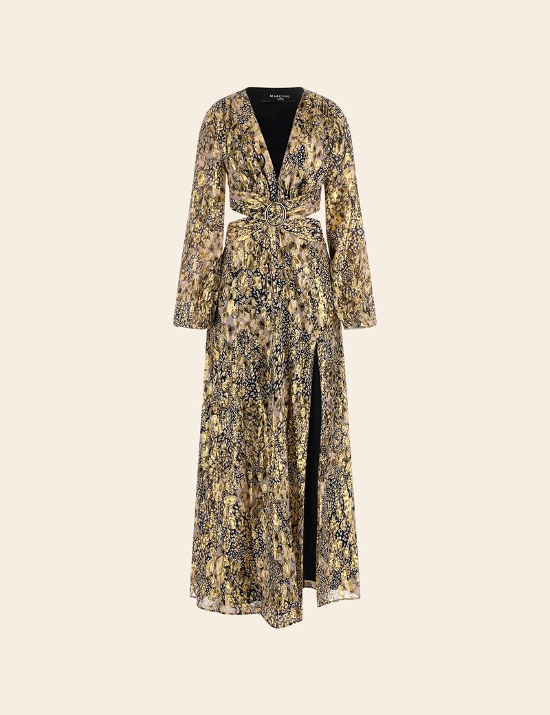 Marciano silk blend long dress