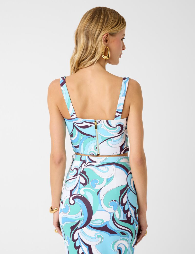 guess marciano all over print top