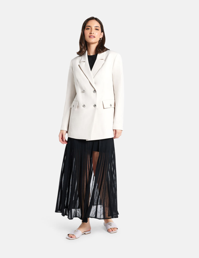 Tailored double-breasted blazer