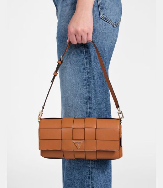 حقيبة كتف مايلي منسوجة