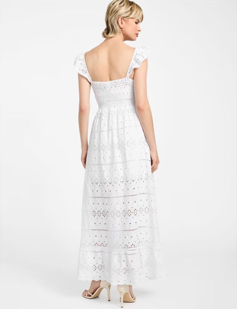 Long broderie anglaise dress