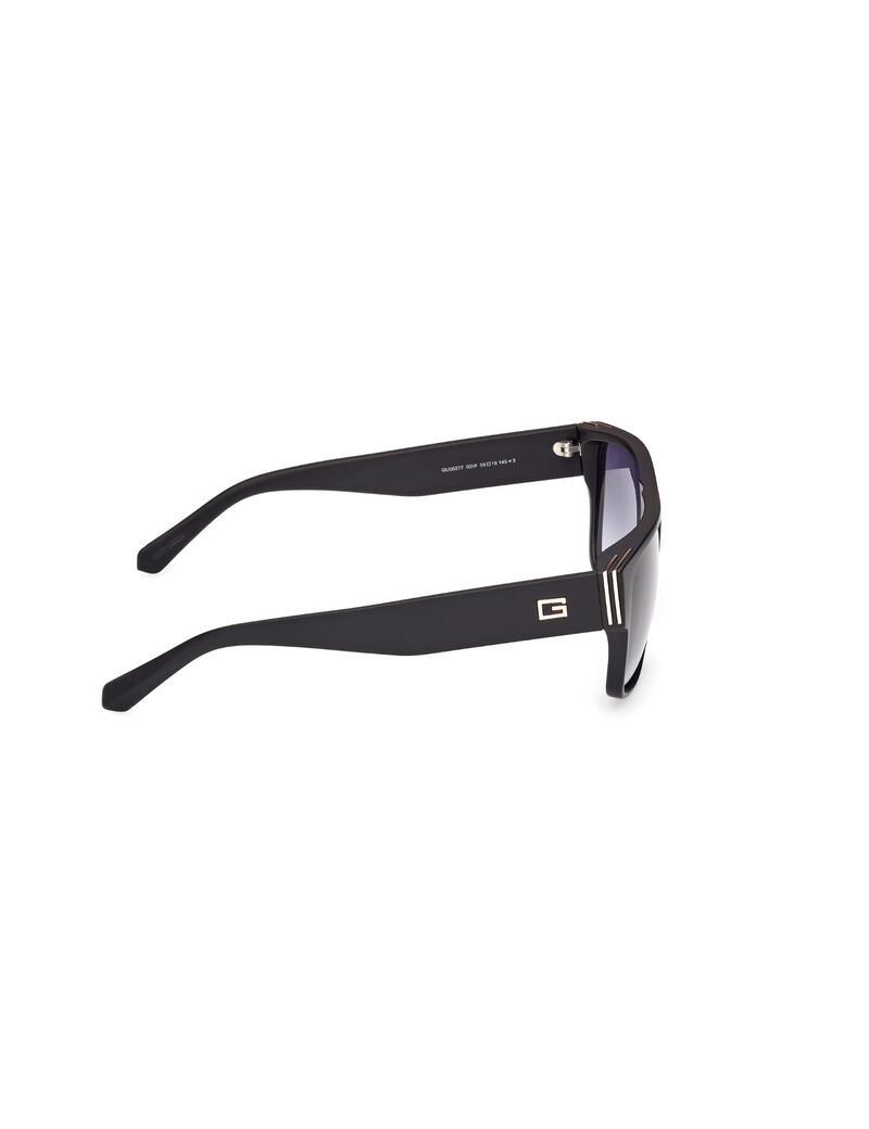 Square gradient smoke sunglasses