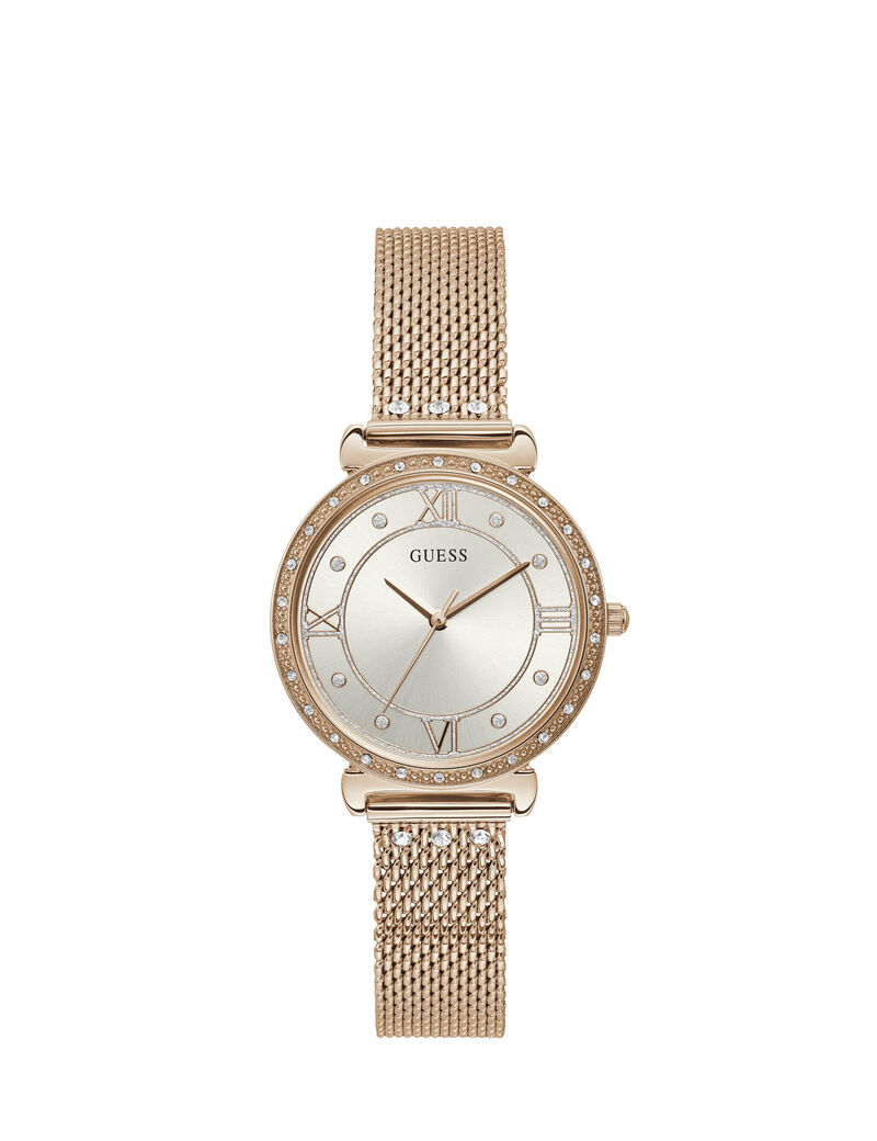 Rose Gold Mesh Watch