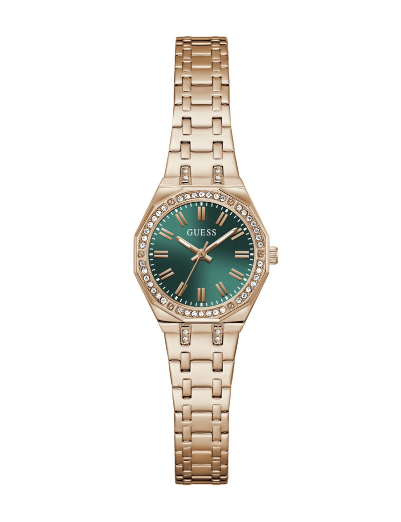 Ladies Rose Gold Tone Round Analog Watch