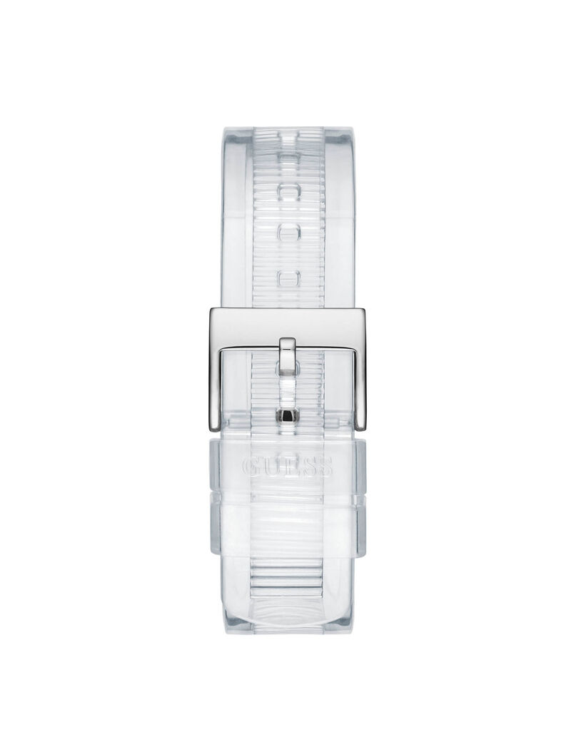 ساعة يد رقمية باللون الأبيض