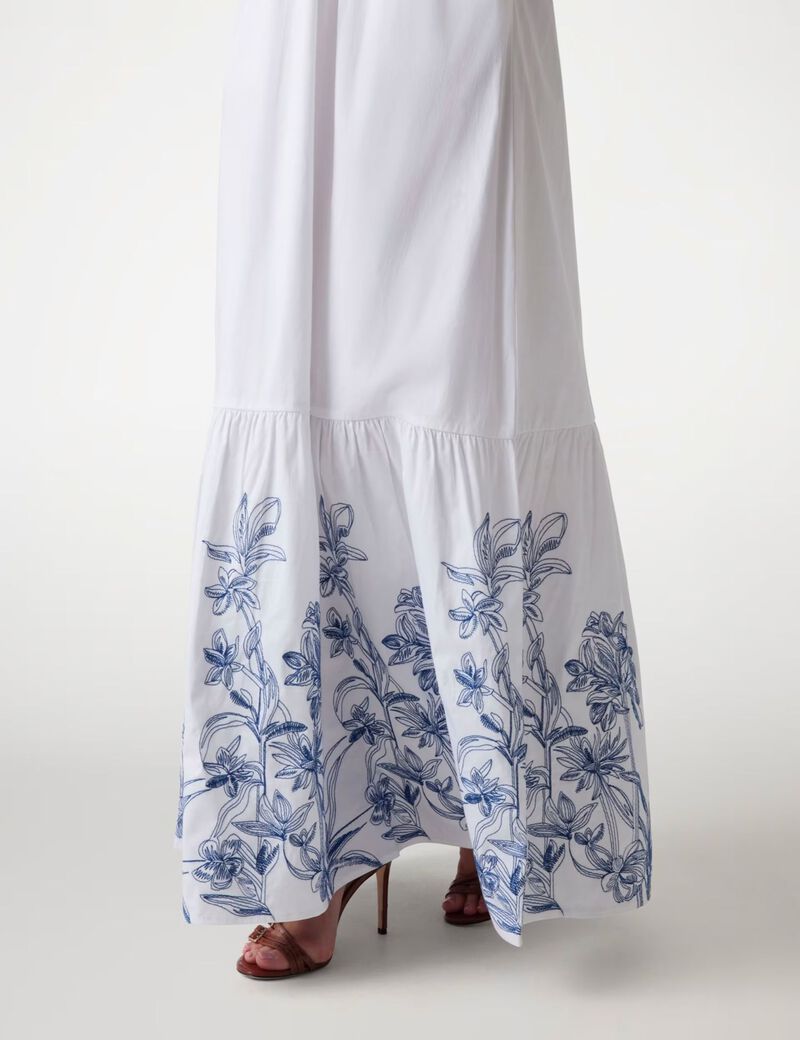 Embroidered long dress