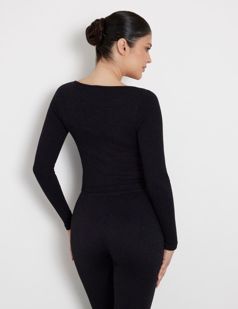Lurex seamless top