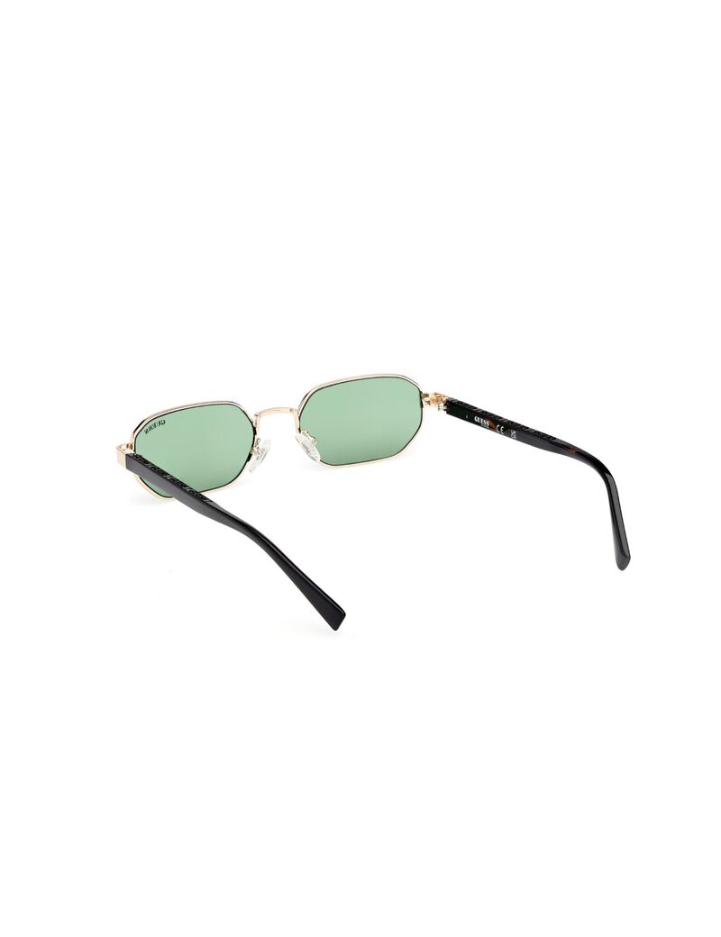 Geometric full rim sunglasses
