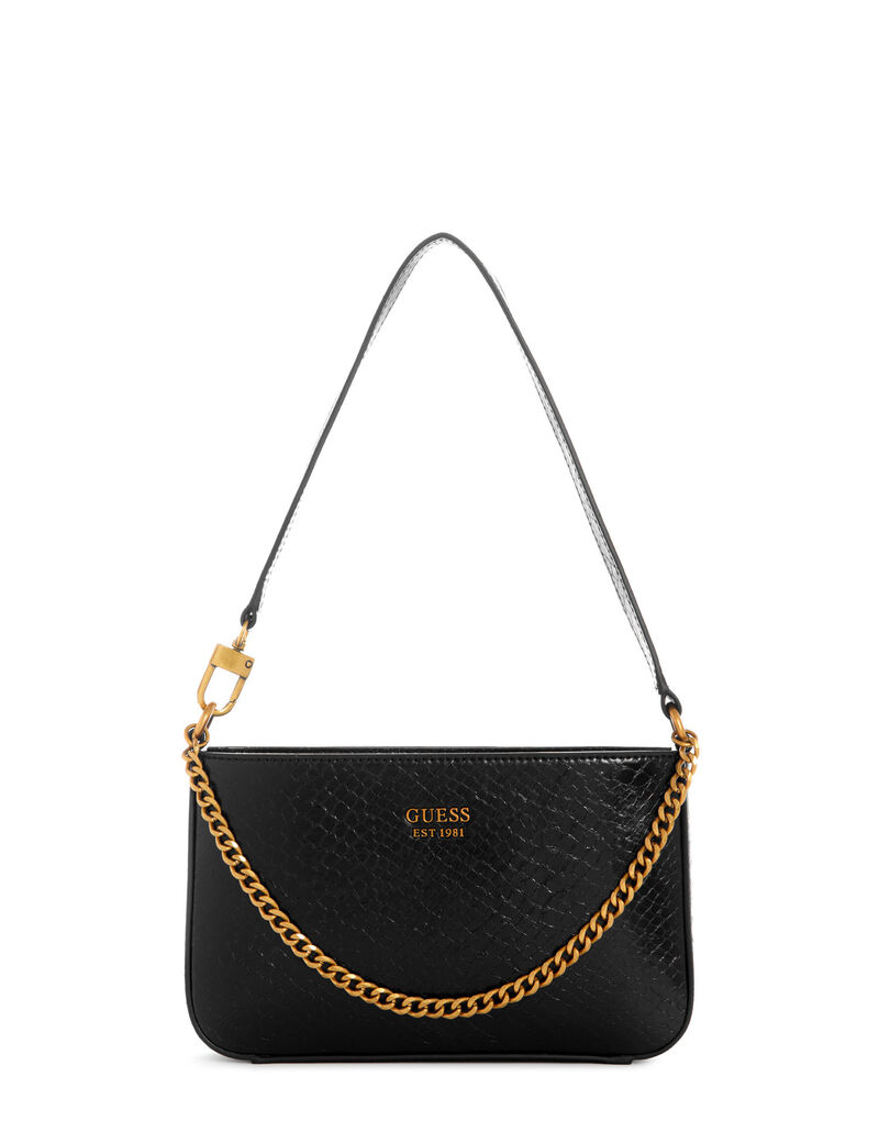 Guess - Katey Mini Top Zip Shlder Bag Black