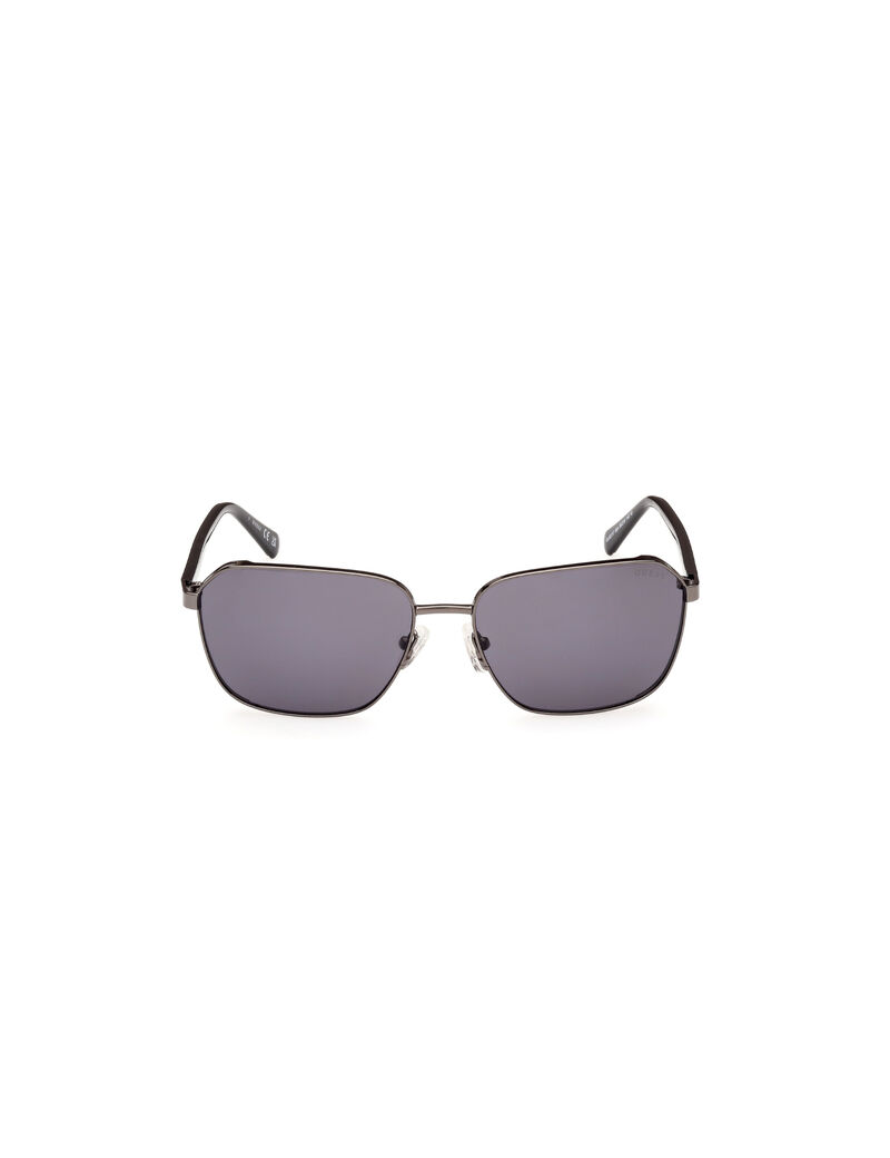 Metal Sun Glasses M Shiny Gunmetal Smoke