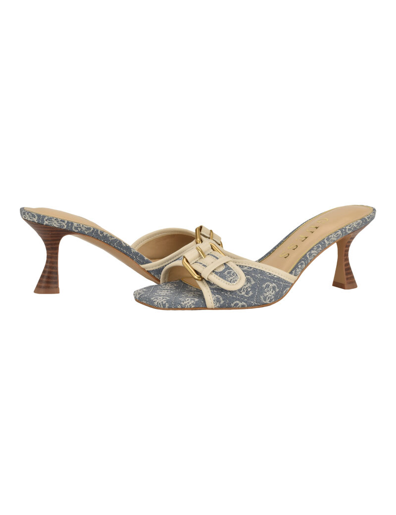 Dista Mid Heel Open Toe with Buckle Sandals 