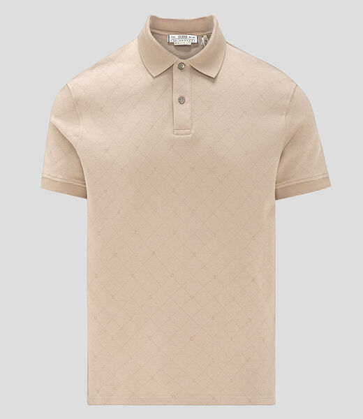 Jacquard allover polo tshirt