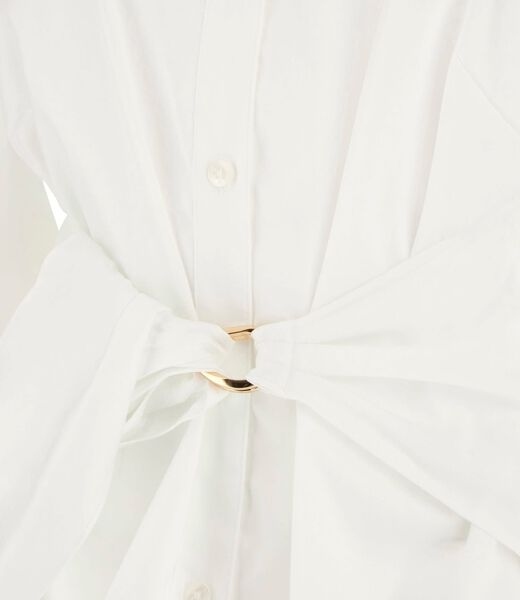 Wrap up stretch blouse