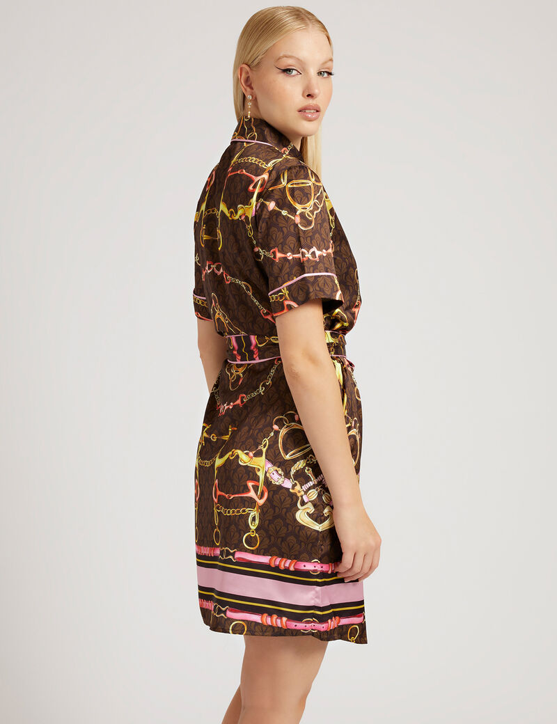 Printed Shirt Dress