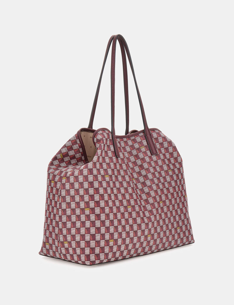 G Wave geometric-print shopper