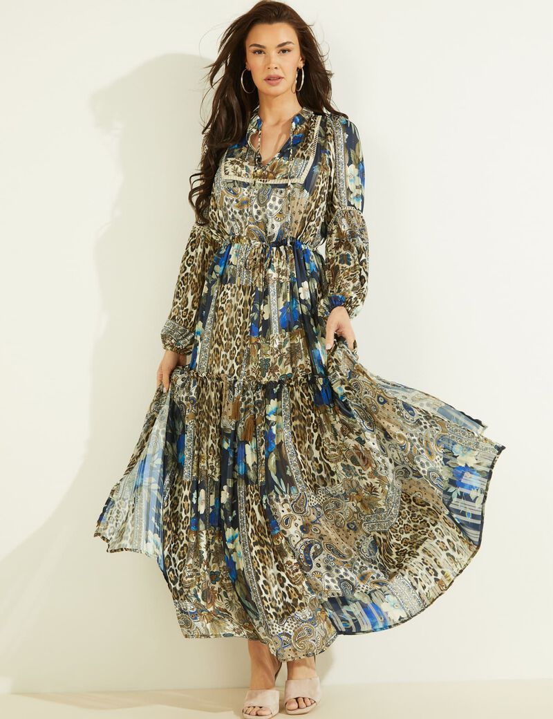 All Over Print Long Dress