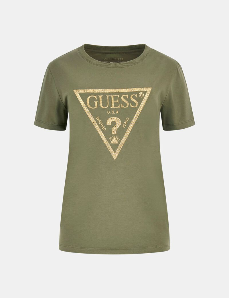 Triangle Logo Stretch T-Shirt