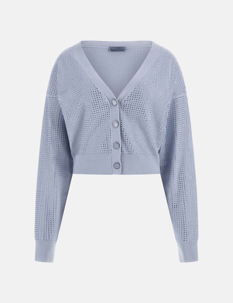 Cropped sweater cardigan
