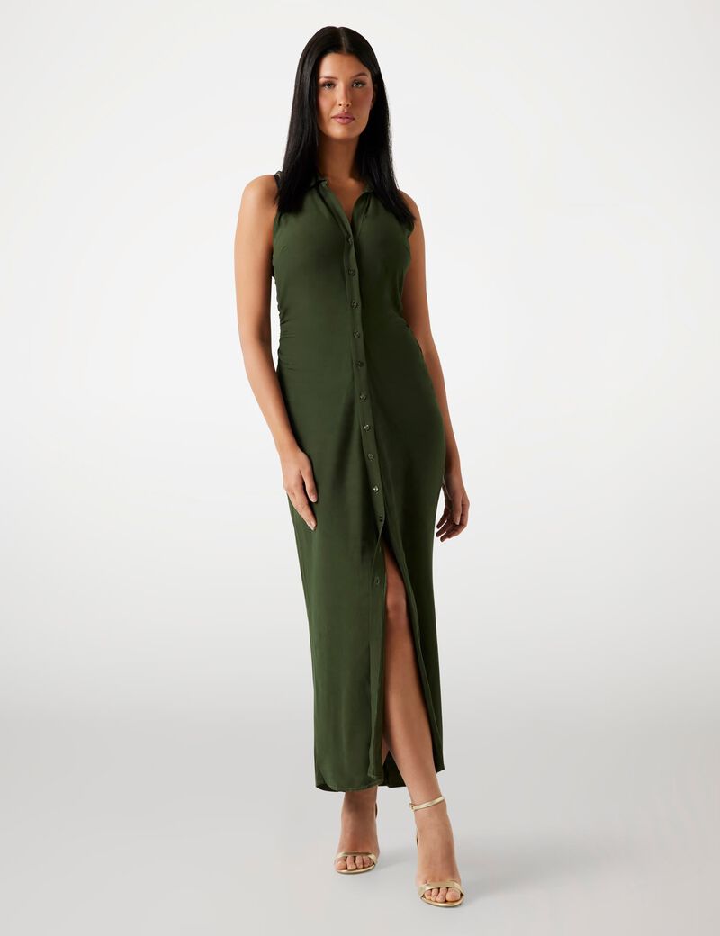 Button-up long dress