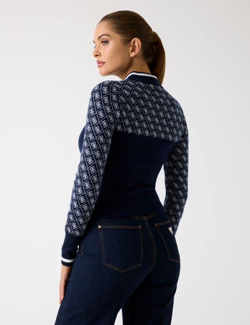 Wool-blend logo sweater