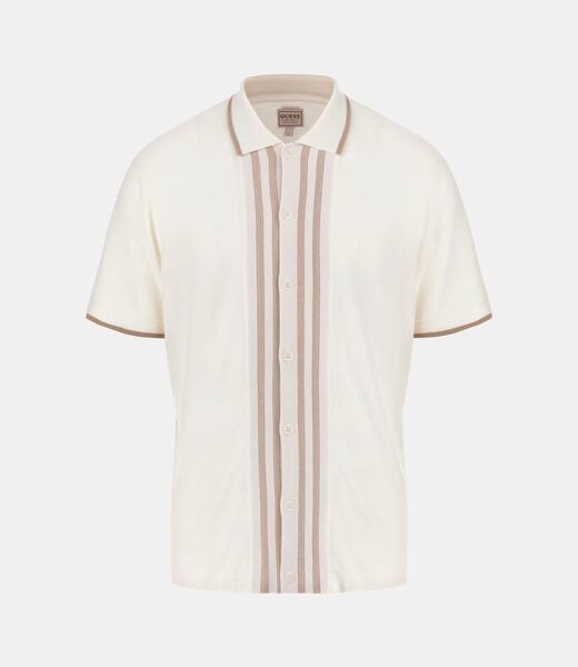 سترة بولو بأزرار أمامية