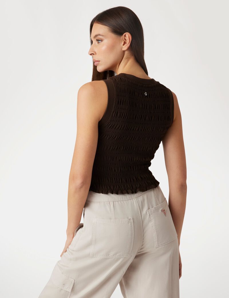 Smocked tank top