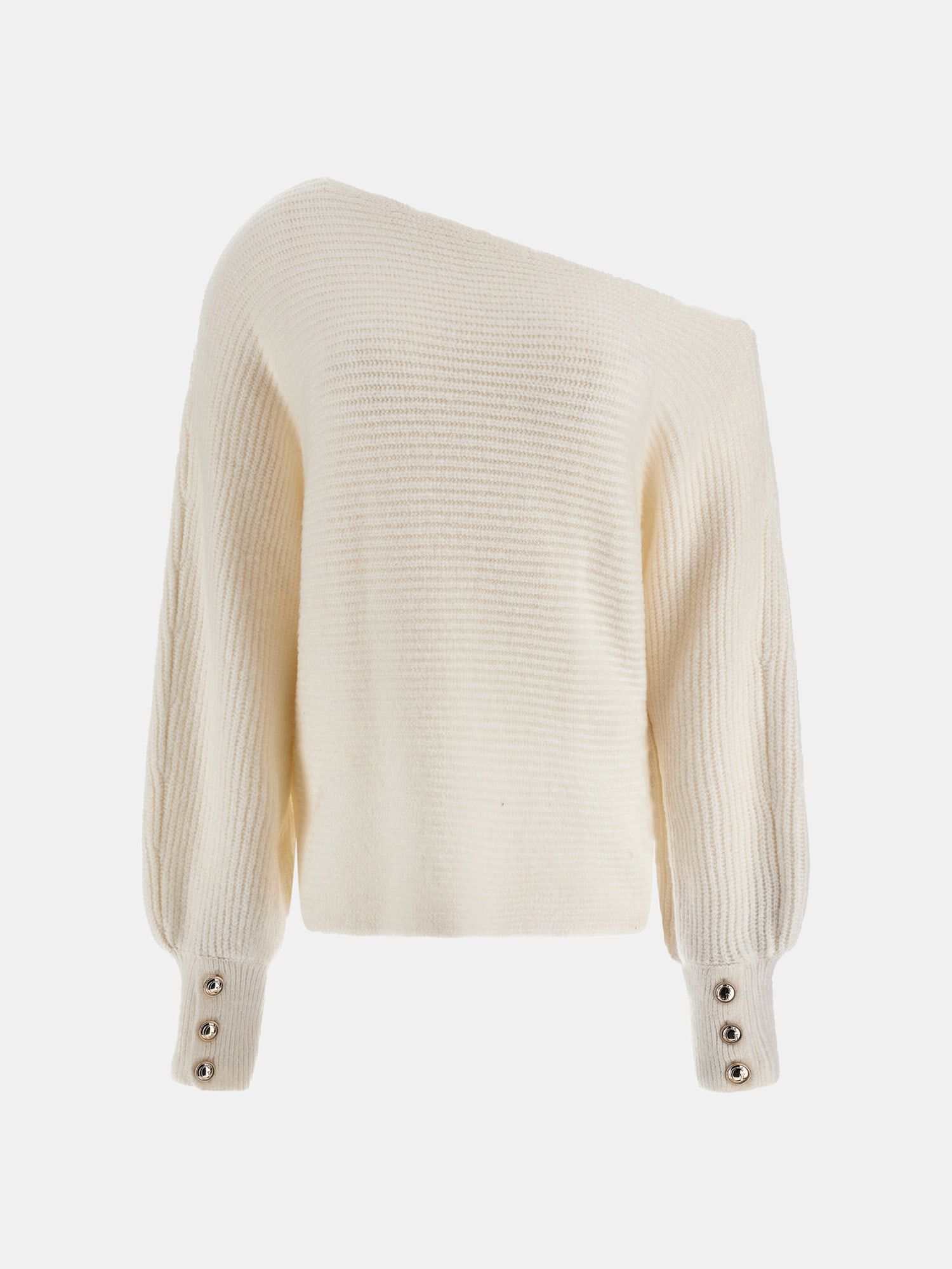 Shop GUESS Online Off Shoulder Wool Blend Sweater