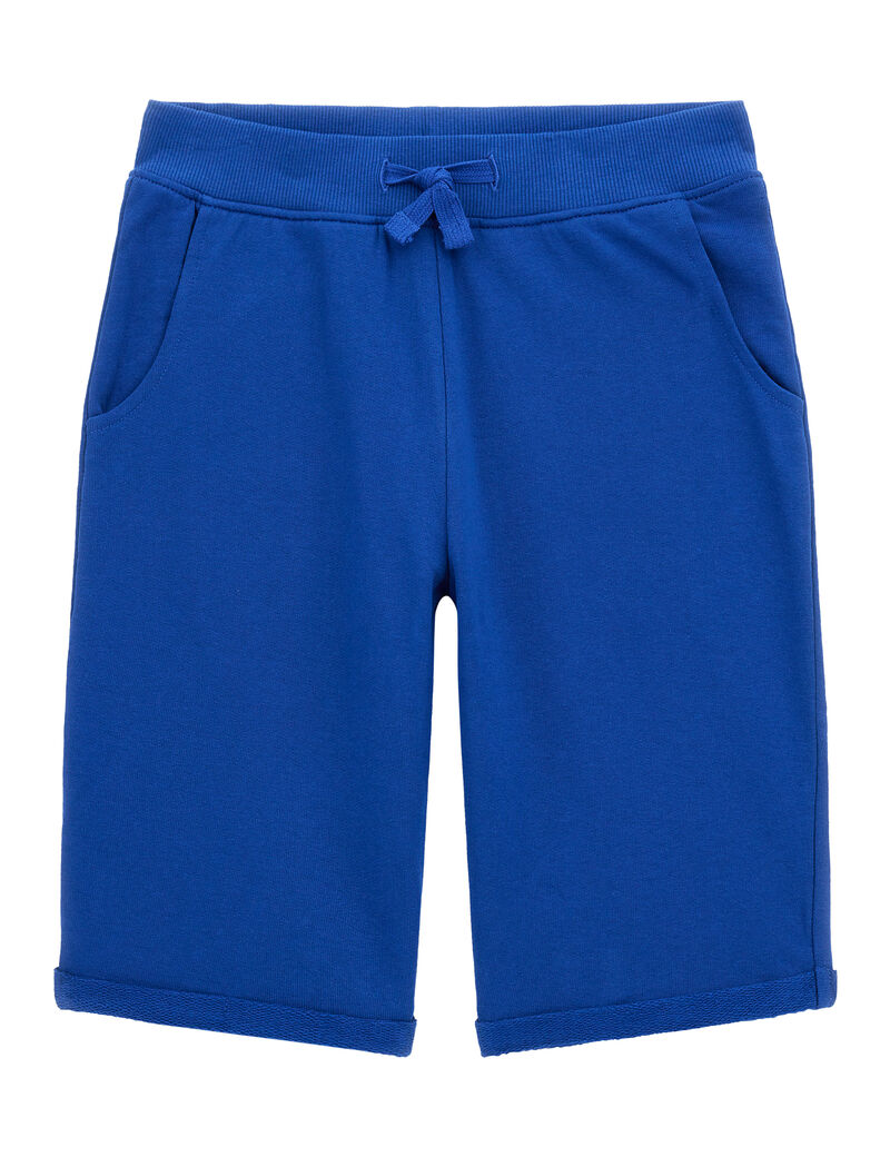 شورت رياضي أسود بشعار الماركة