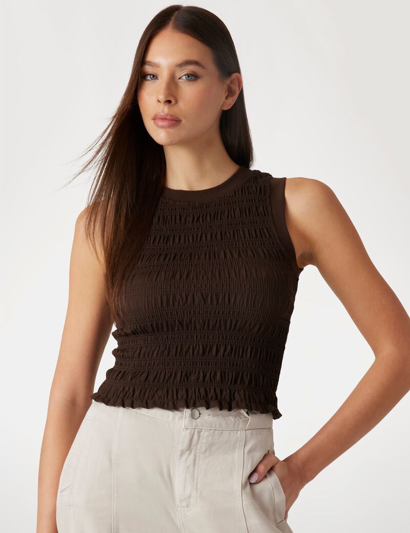 Smocked tank top
