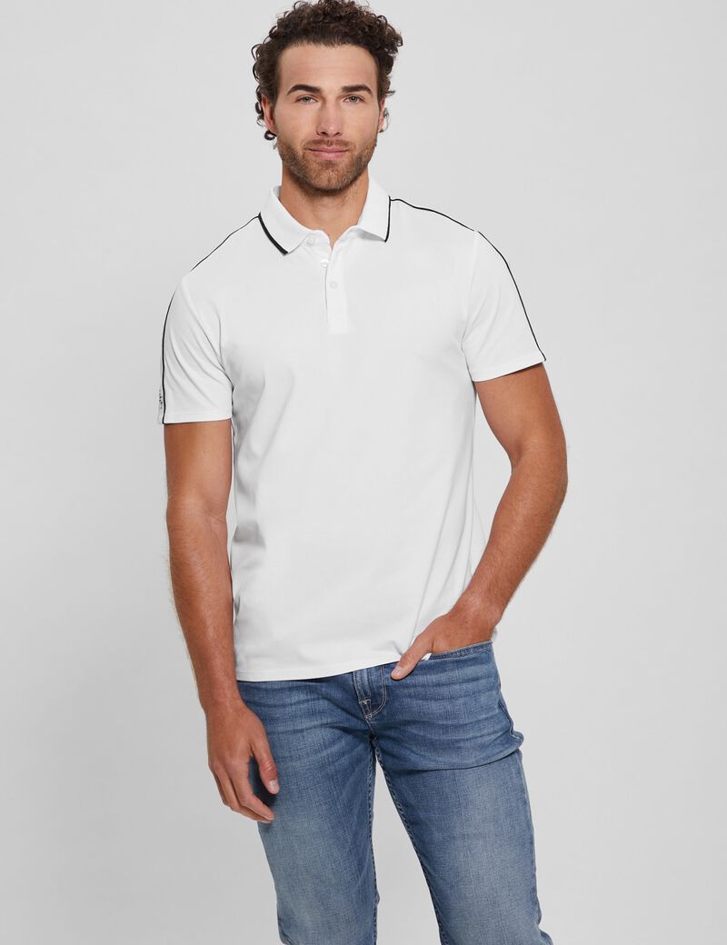 Logo bands polo shirt