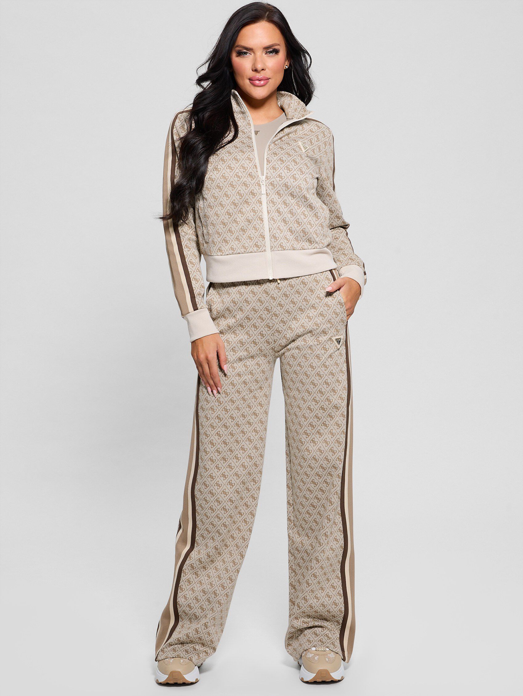 Shop GUESS Online Jacquard 4G logo sweatshirt