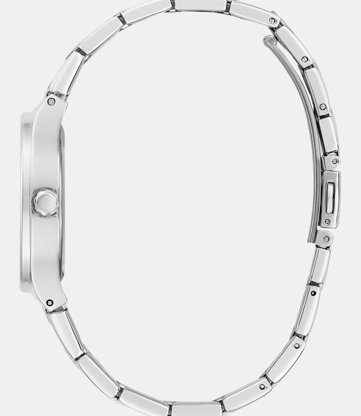 Stainless steel analogue watch