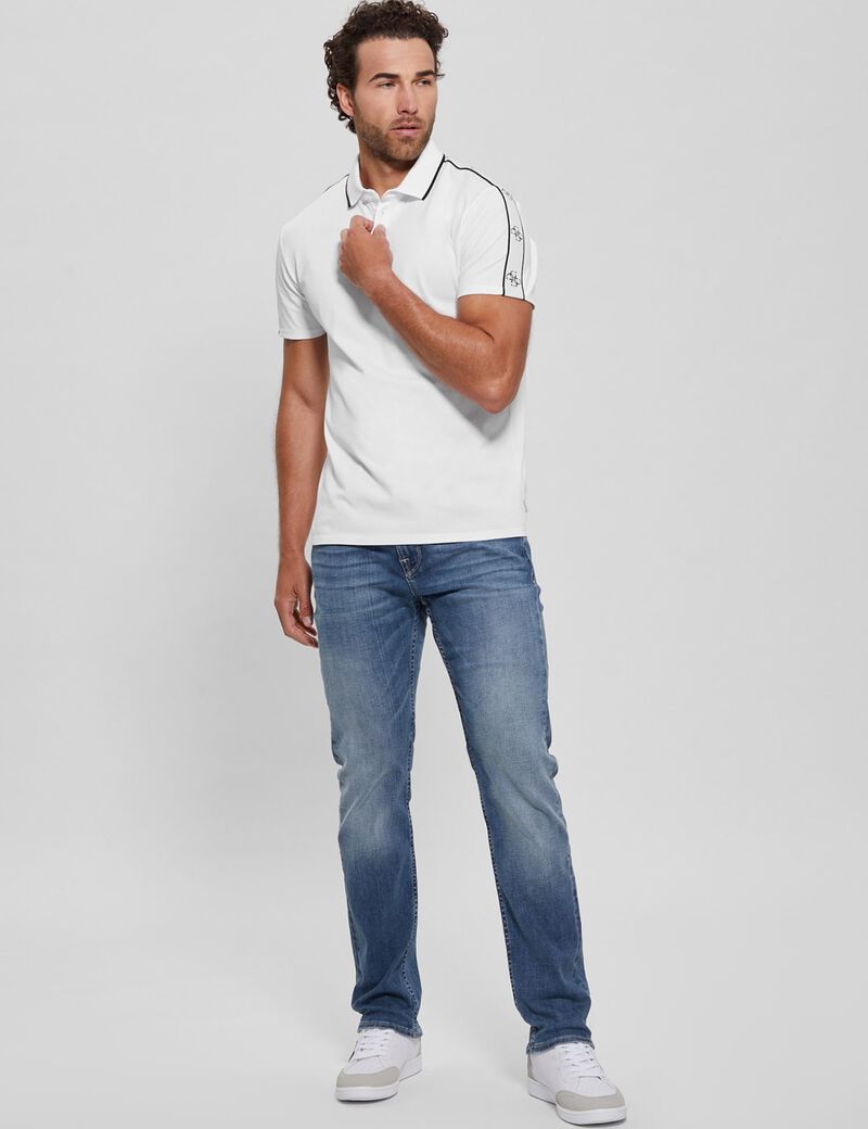 Logo bands polo shirt