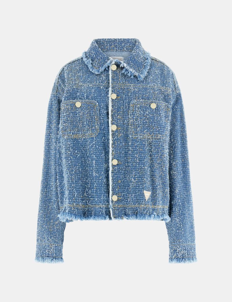 Denim tweed jacket