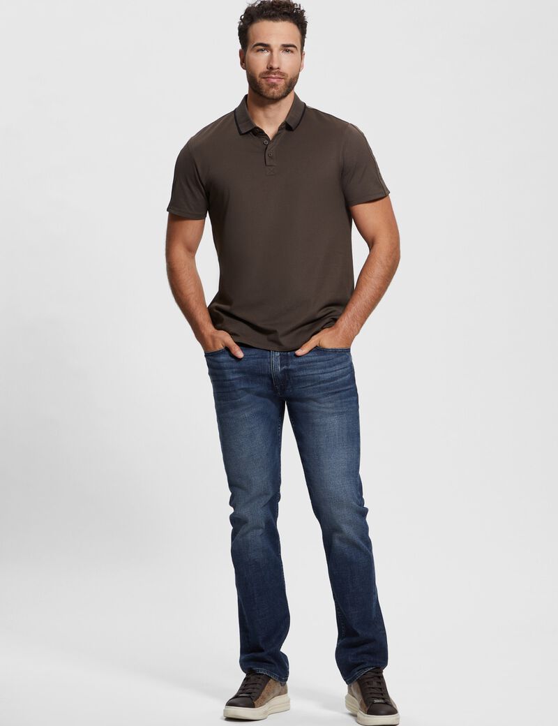 قميص بولو ذو قصة عادية