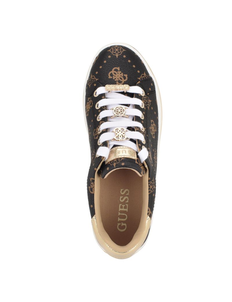 Lace Up Round Toe Sneaker with Charms