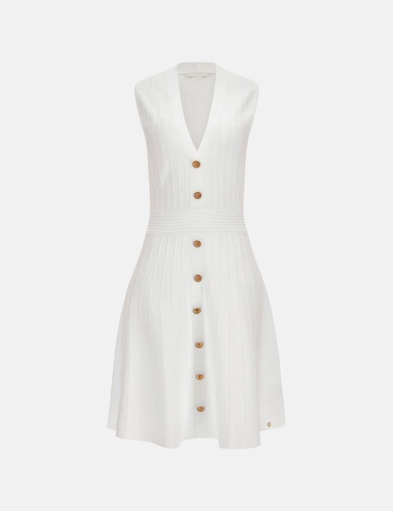 V neck sweater dress