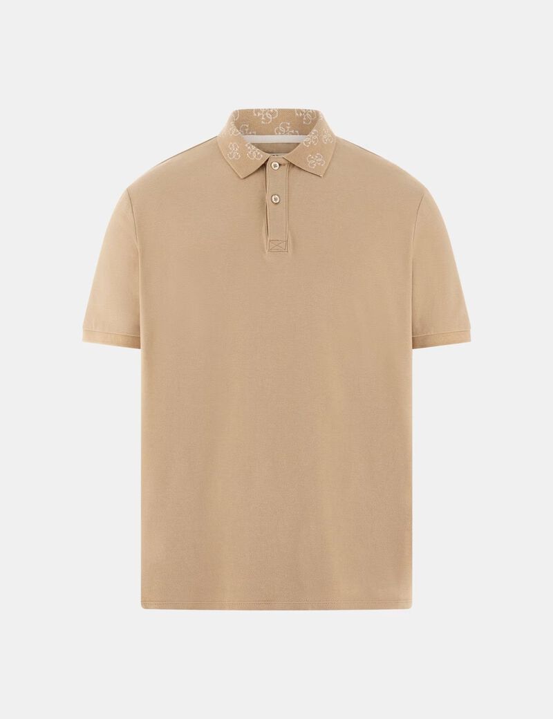 قميص بولو بياقة شعار الماركة