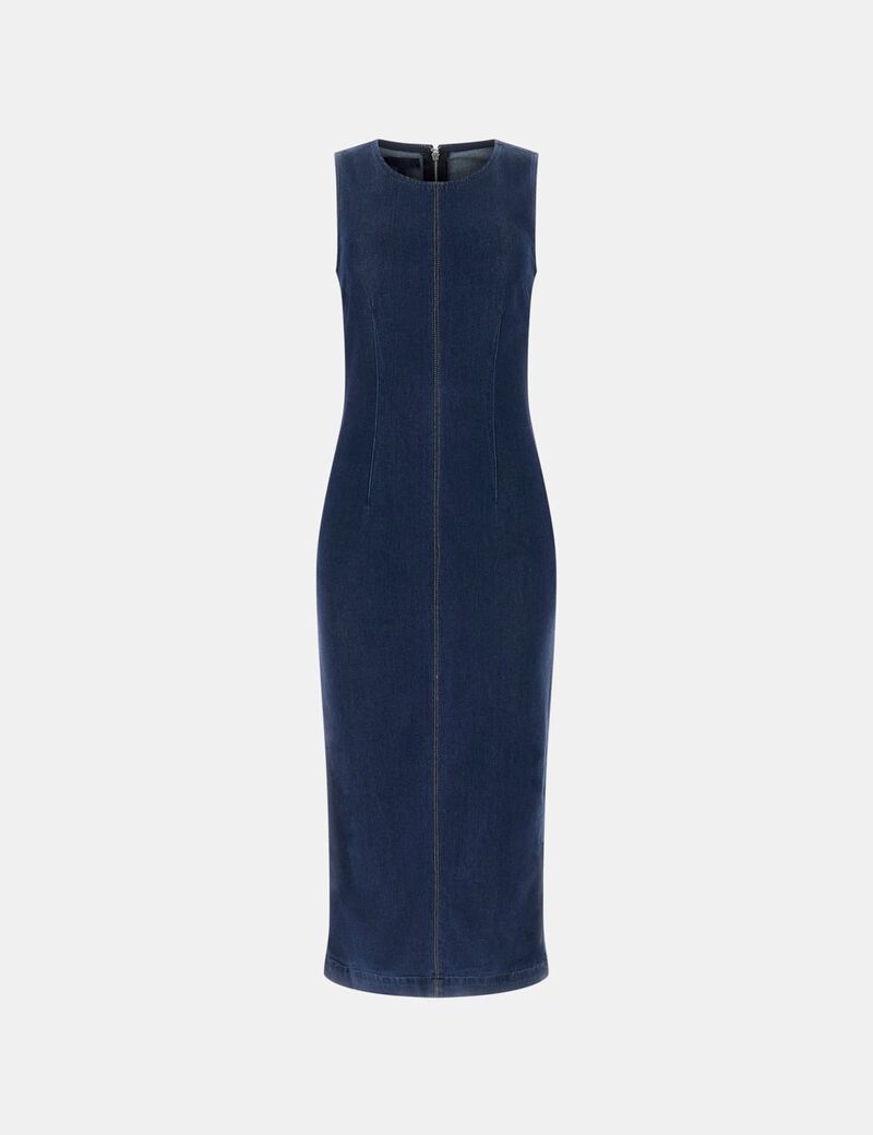 Lyocell blend midi dress
