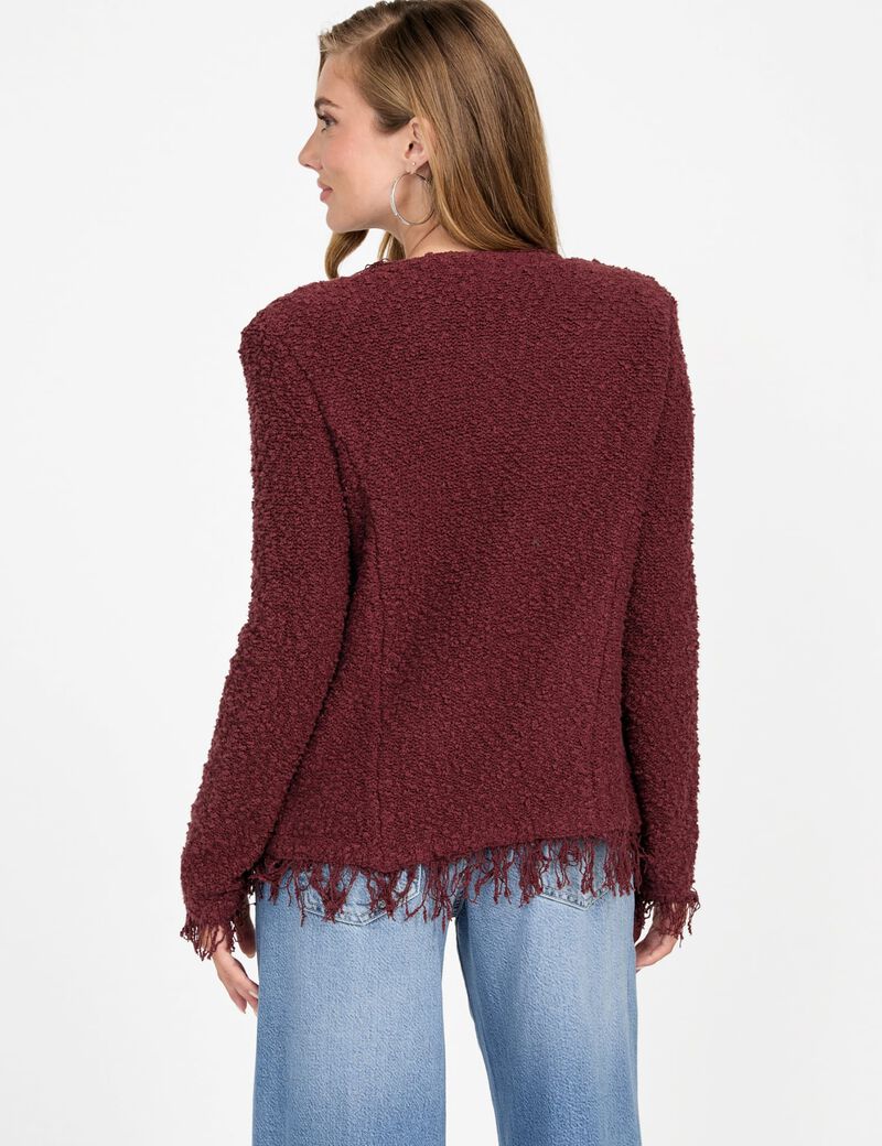 Knitted sweater jacket