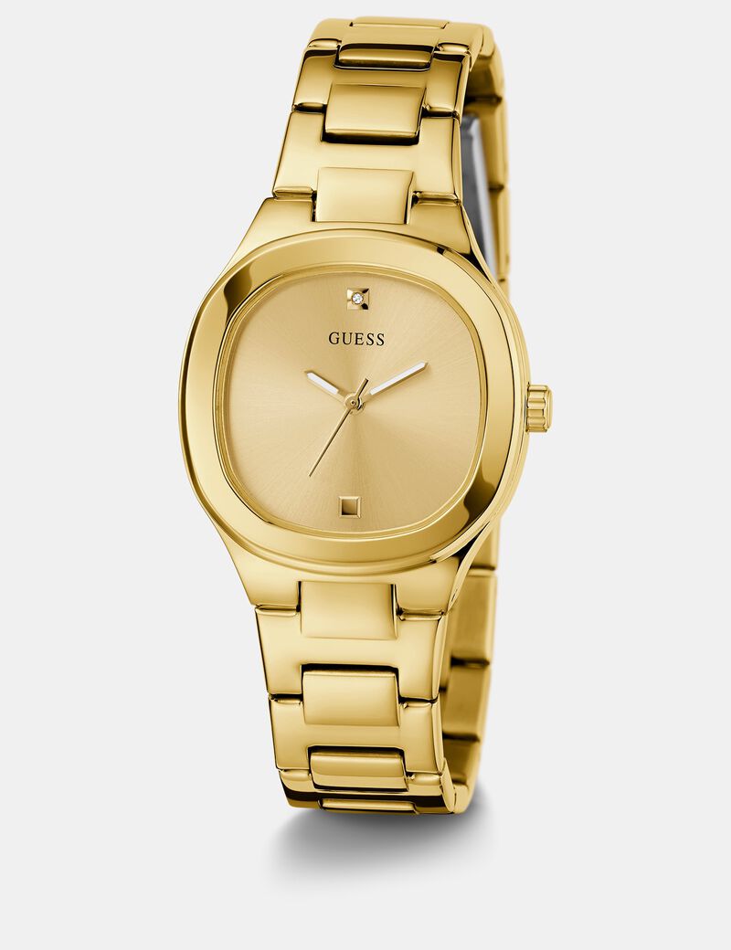 Stainless steel analogue watch