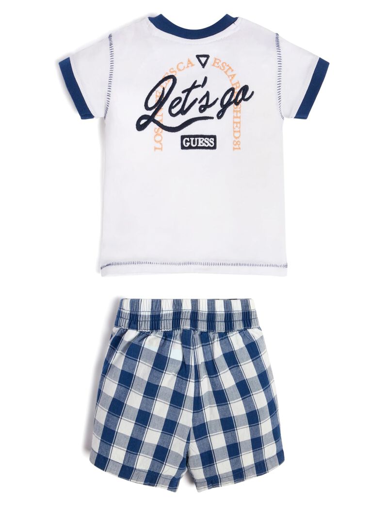 T-shirt and poplin shorts set