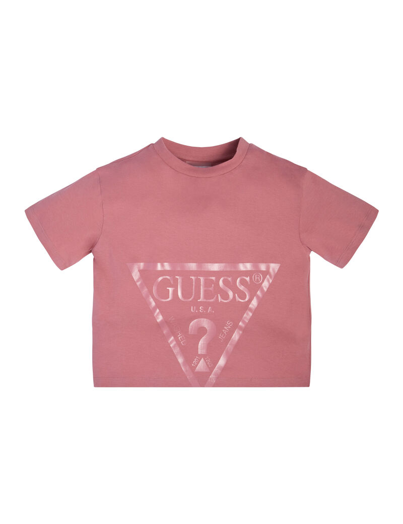 Triangle logo crop t-shirt