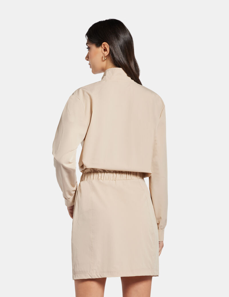 Full Zip Mini Dress