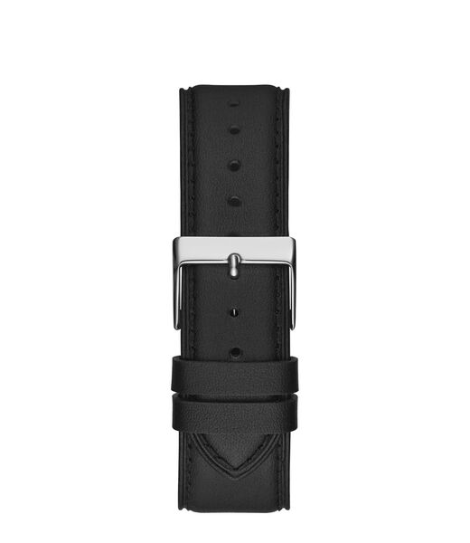 ساعة متعددة الوظائف مع ميناء فضي ظاهر